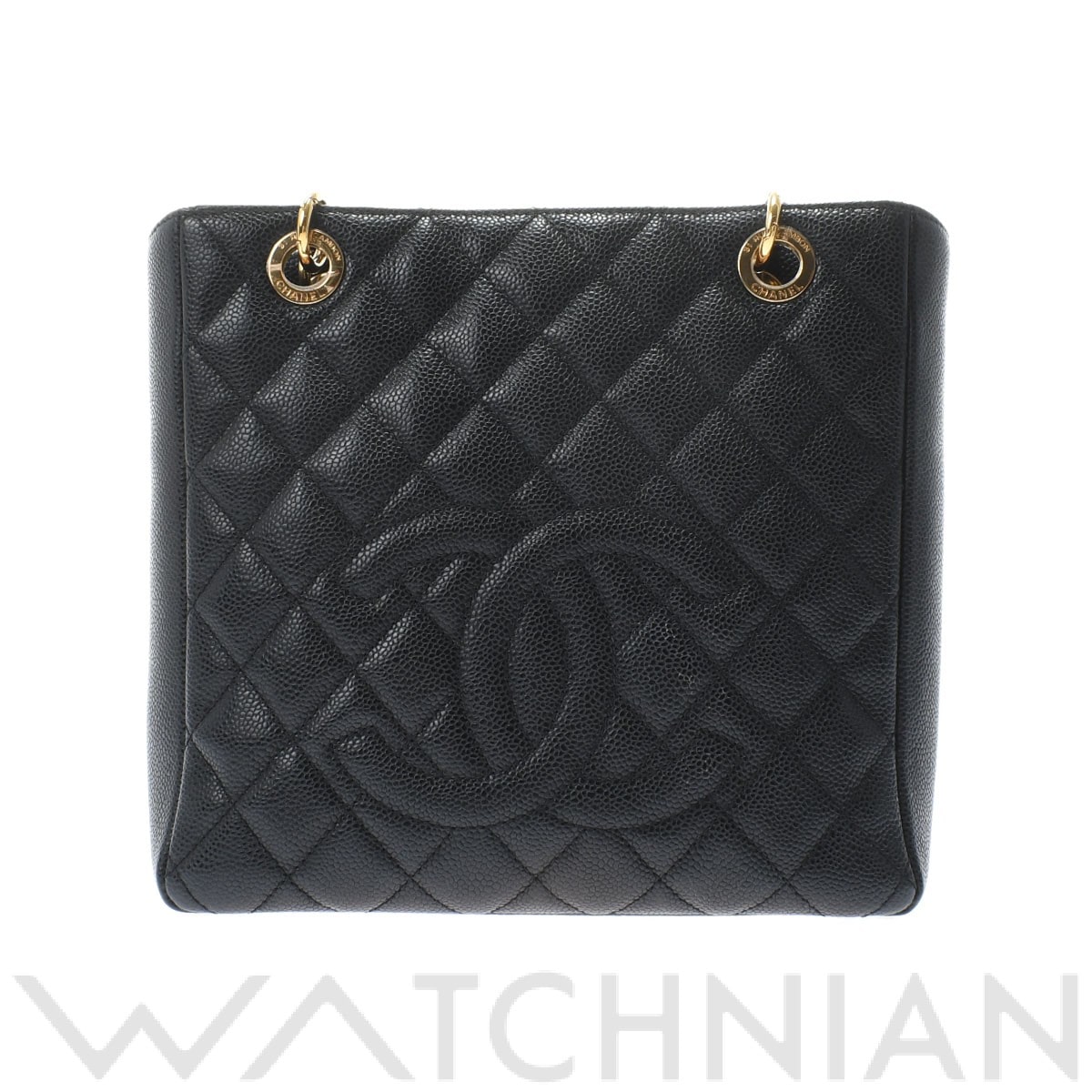 マトラッセ PST ブラック/ゴールド金具 A20994 キャビアスキン CHANEL シャネル レディース 【中古】
