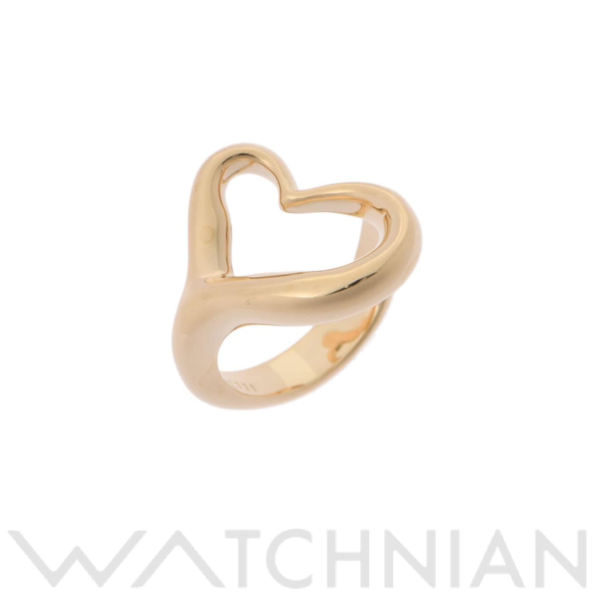 ティファニー オープンハート リング　 ゴールド K18イエローゴールド YG レディース ジュエリー 【中古】【jewelry】