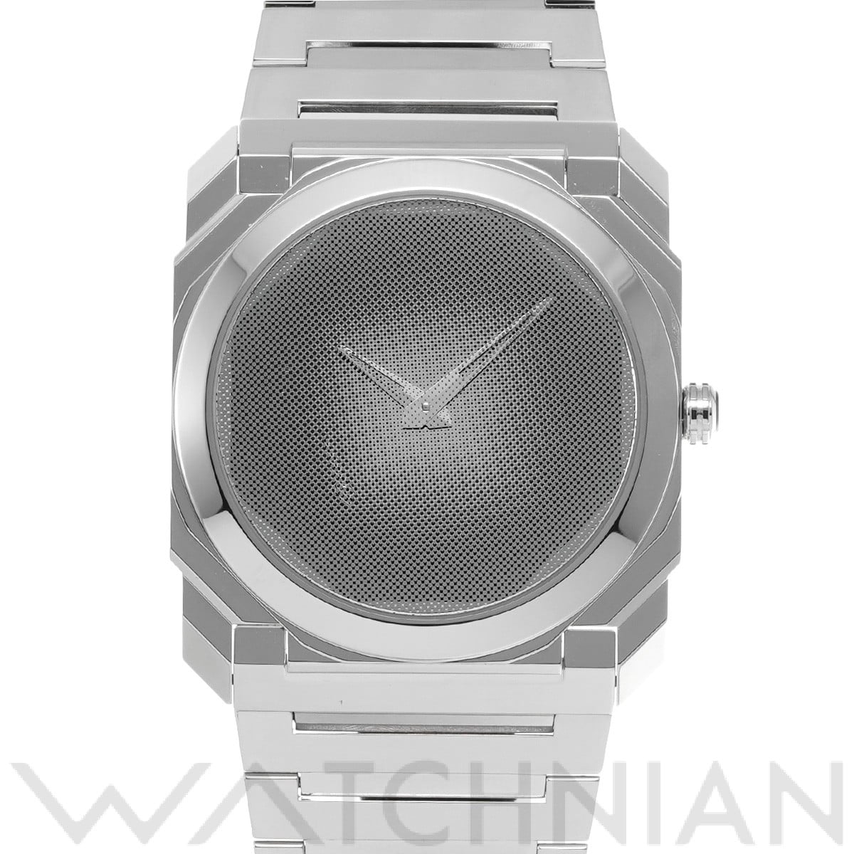 ブルガリ / BVLGARI オクト フィニッシモ 妹島和世 BGO40SXT メタリックドットシルバー メンズ 時計 【中古】【wristwatch】