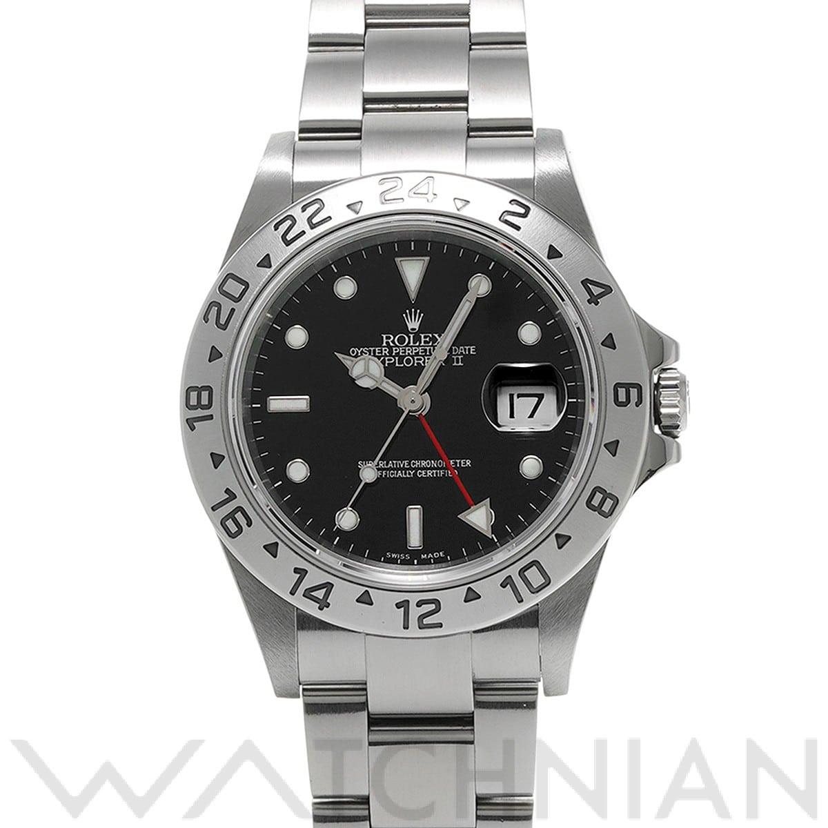 ロレックス エクスプローラーII 16570 ブラック メンズ 時計 【中古】【wristwatch】