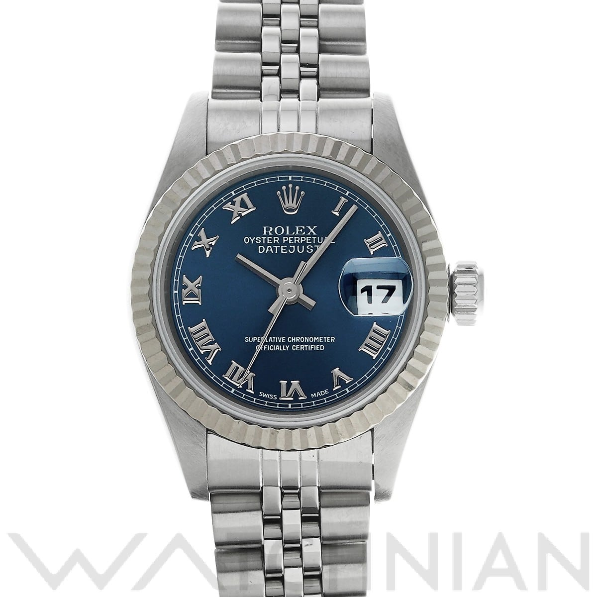 ロレックス デイトジャスト 69174 ブルー レディース 時計 【中古】【wristwatch】