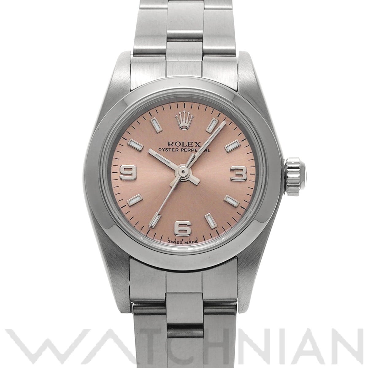 オイスターパーペチュアル 76080 K番(2001年頃製造) ピンク ロレックス ROLEX レディース 【中古】