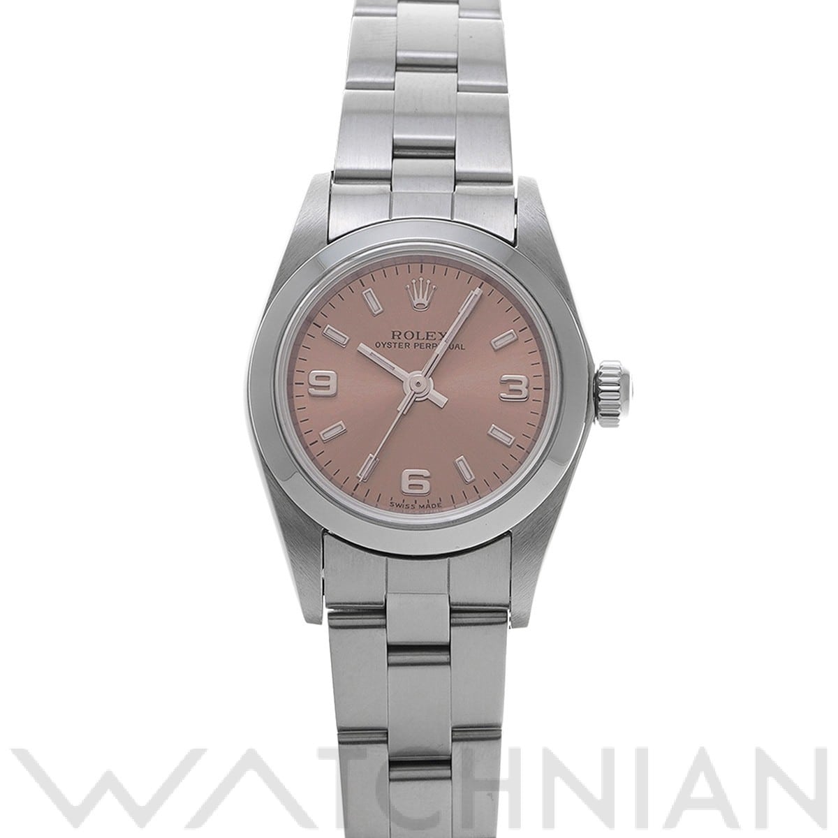オイスターパーペチュアル 76080 A番(1999年頃製造) ピンク ロレックス ROLEX レディース 【中古】