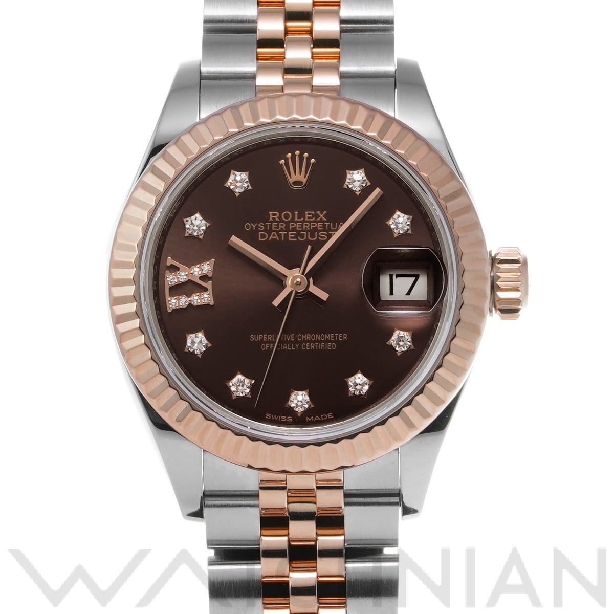 Lady Datejust 28 279171 隨機系列巧克力/鑽石勞力士女士 [二手]：品牌手錶 |  WATCHNIAN官方網上商店/前沃驰霓安一风骑士