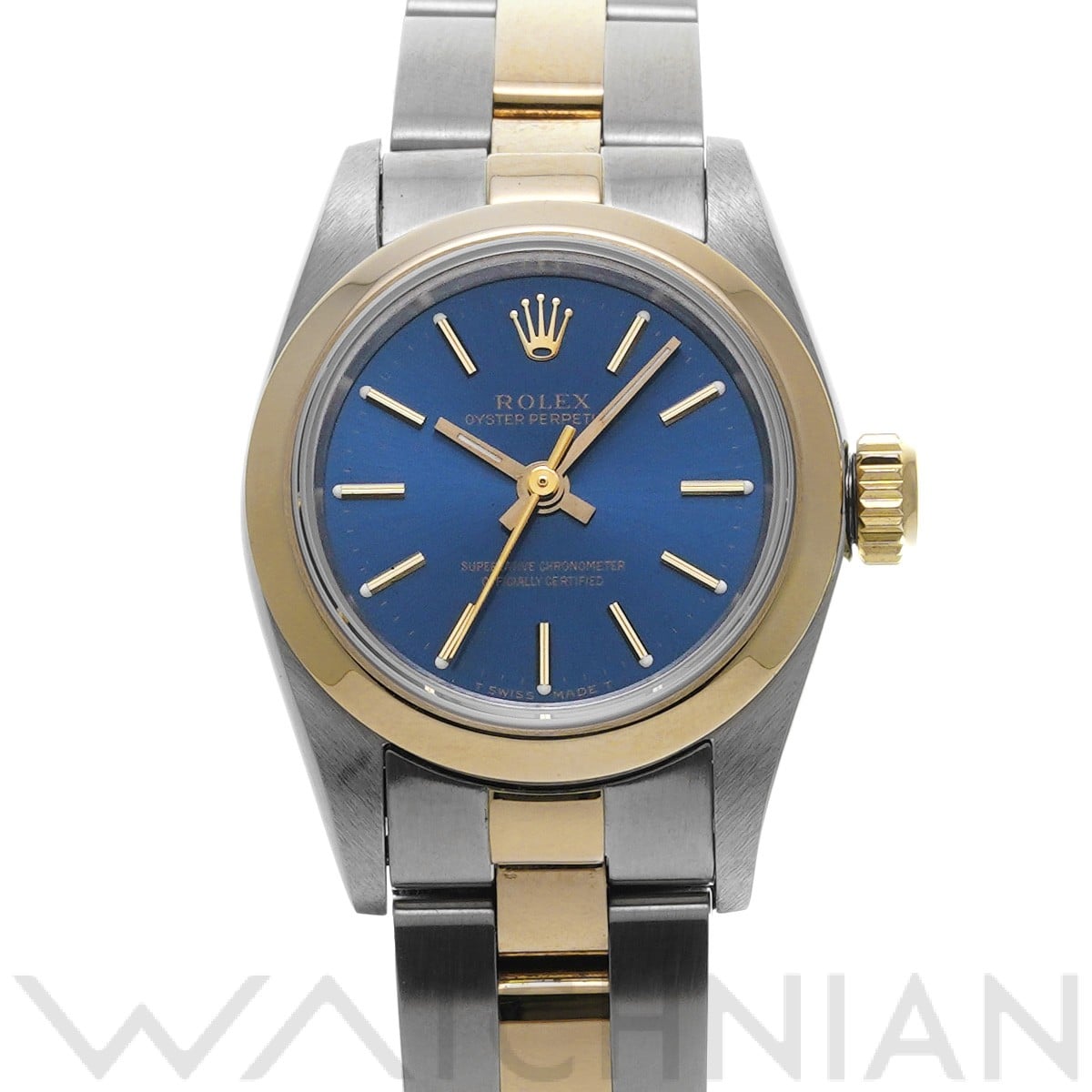 ロレックス / ROLEX オイスターパーペチュアル 67183 ブルー レディース 時計 【中古】【wristwatch】