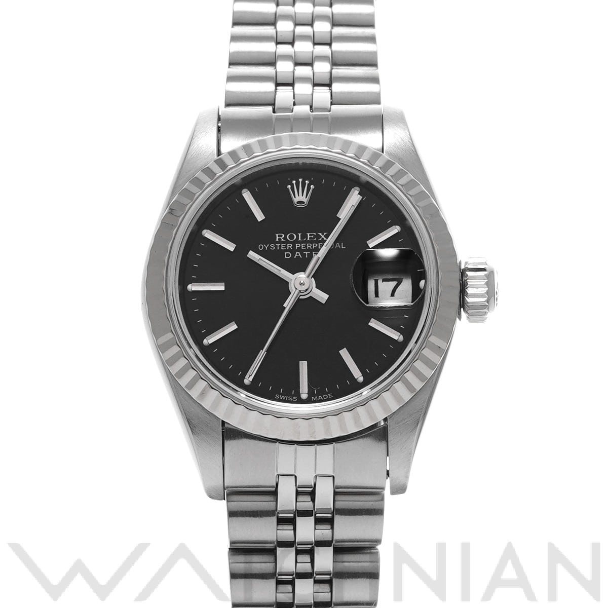 ロレックス デイトジャスト 69174 ブラック レディース 時計 【中古】【wristwatch】