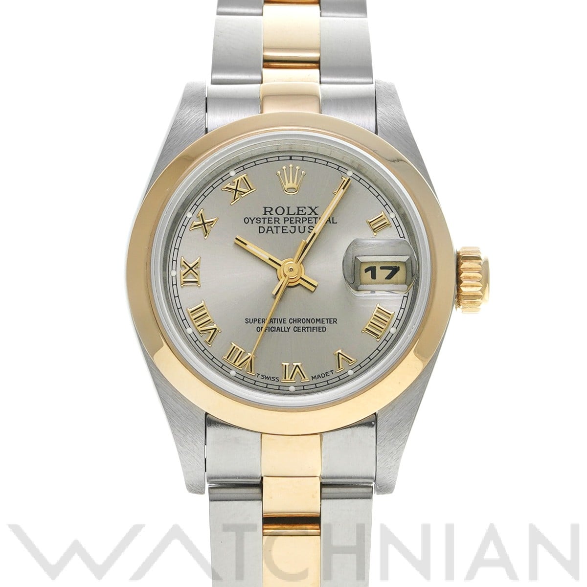 デイトジャスト 69163 T番(1996年頃製造) グレー ロレックス ROLEX レディース 【中古】