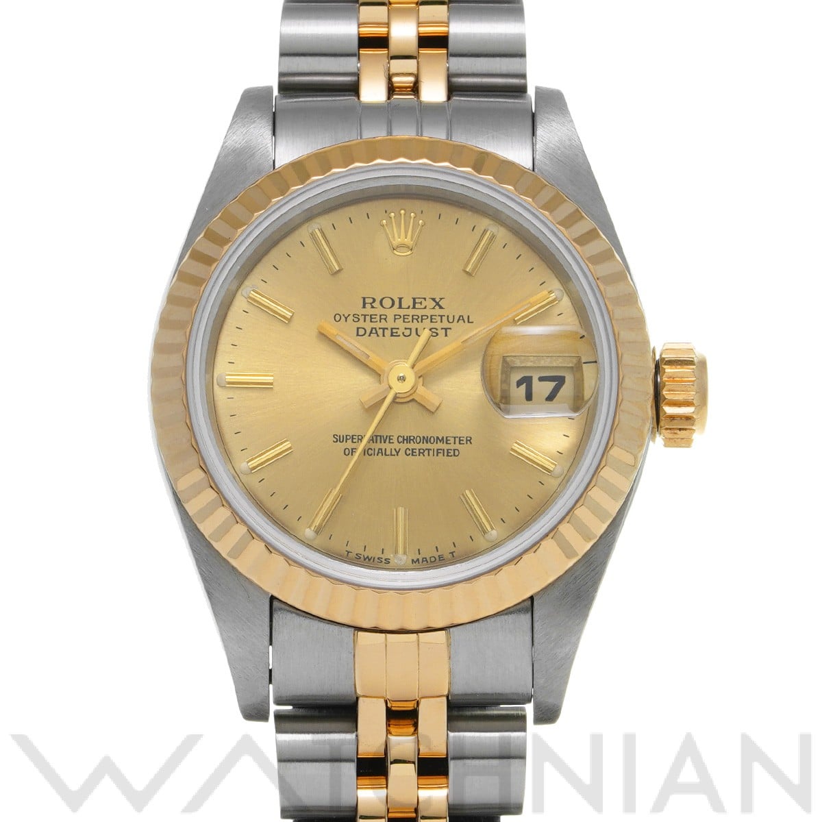 ロレックス デイトジャスト 69173 シャンパン レディース 時計 【中古】【wristwatch】