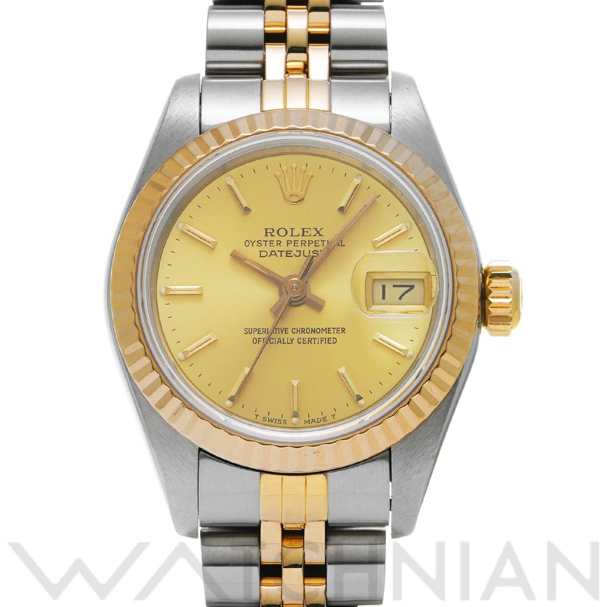 ロレックス デイトジャスト 69173 シャンパン レディース 時計 【中古】【wristwatch】