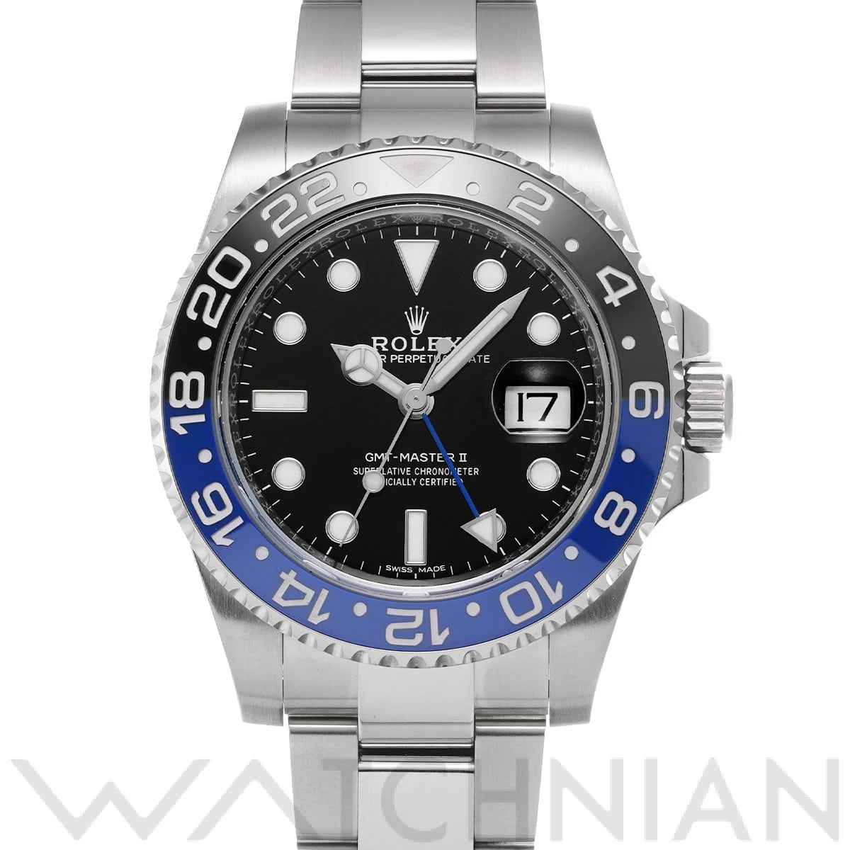 ロレックス GMTマスターII 116710BLNR ブラック メンズ 時計 【中古】【wristwatch】