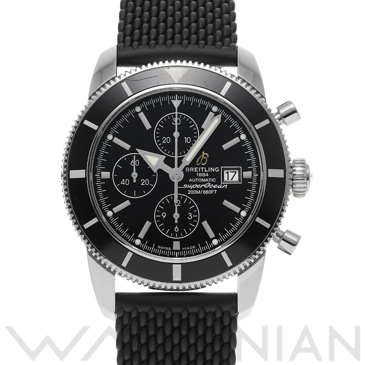 スーパーオーシャン ヘリテージ 46 クロノグラフ A1332024/B908 ブラック ブライトリング BREITLING メンズ 【中古】