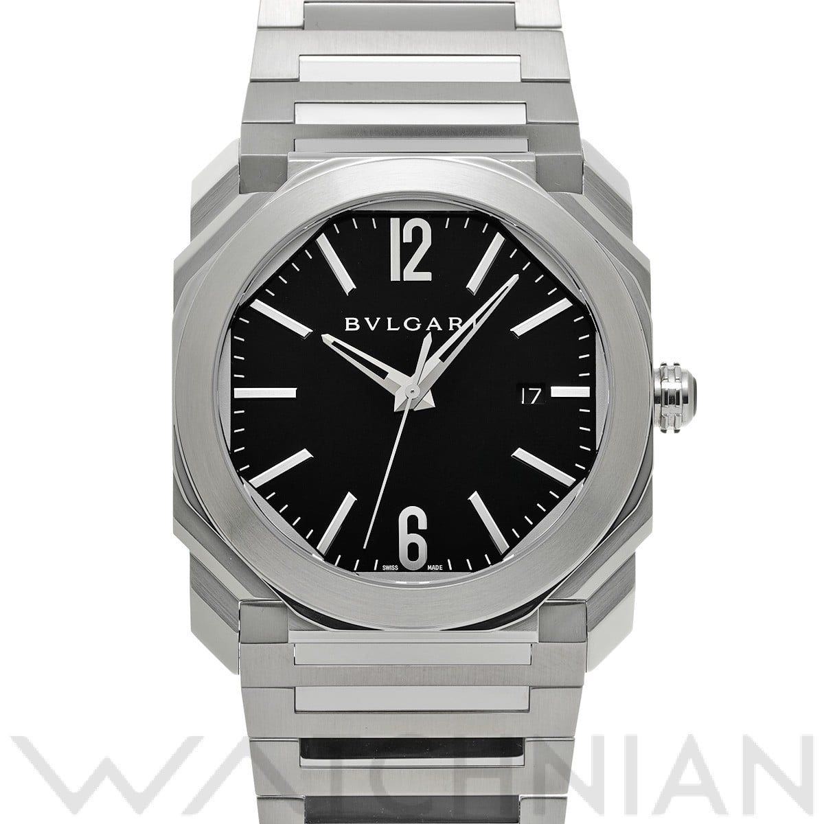 ブルガリ / BVLGARI オクト BGO41S ブラック メンズ 時計 【中古】【wristwatch】