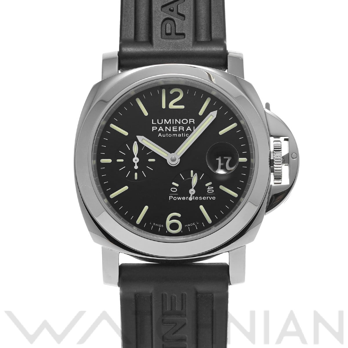 ルミノール パワーリザーブ PAM00090 Q番(2014年製造) ブラック パネライ PANERAI メンズ 【中古】