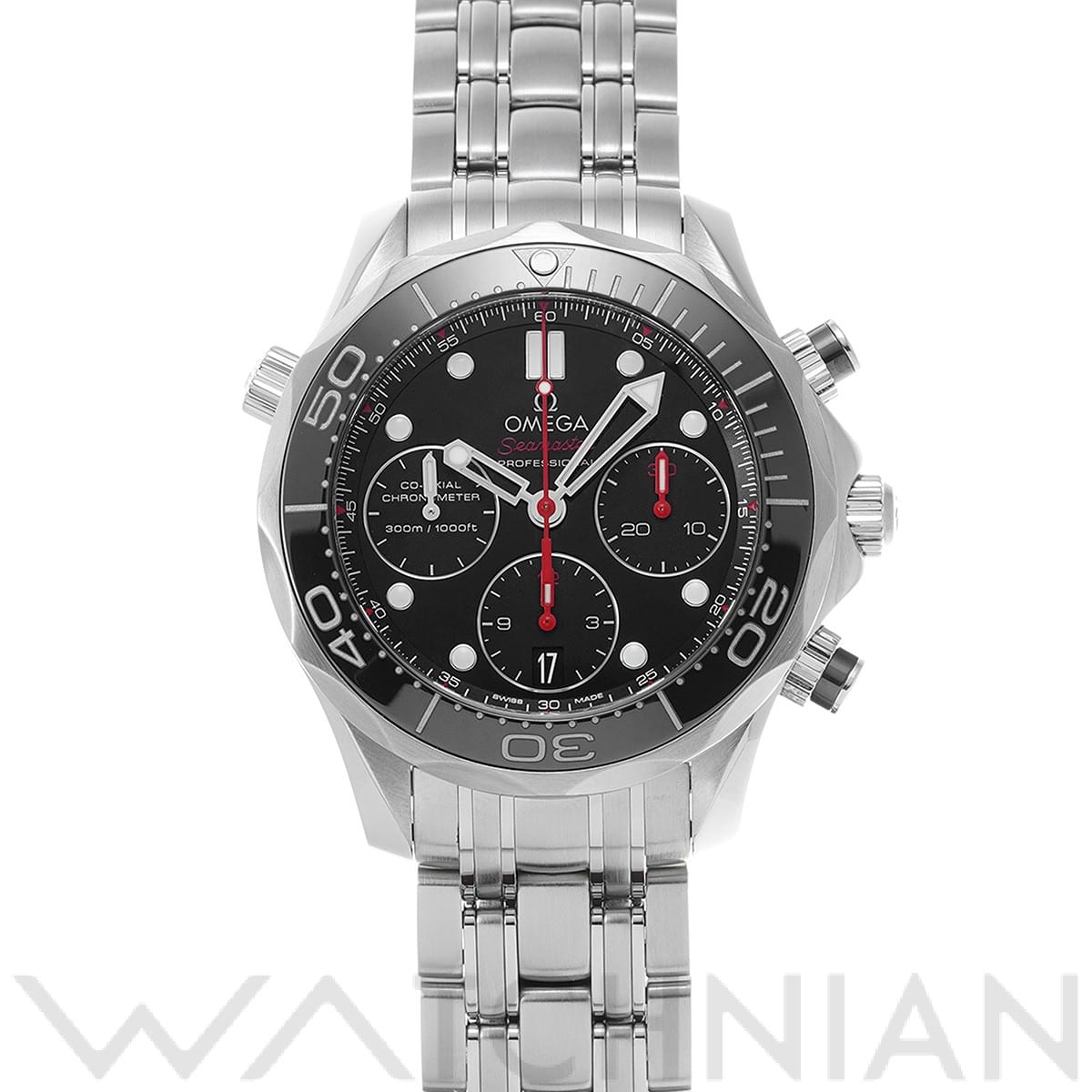 オメガ / OMEGA シーマスター ダイバー300 コーアクシャル クロノグラフ 212.30.42.50.01.001 ブラック メンズ 時計 【中古】【wristwatch】