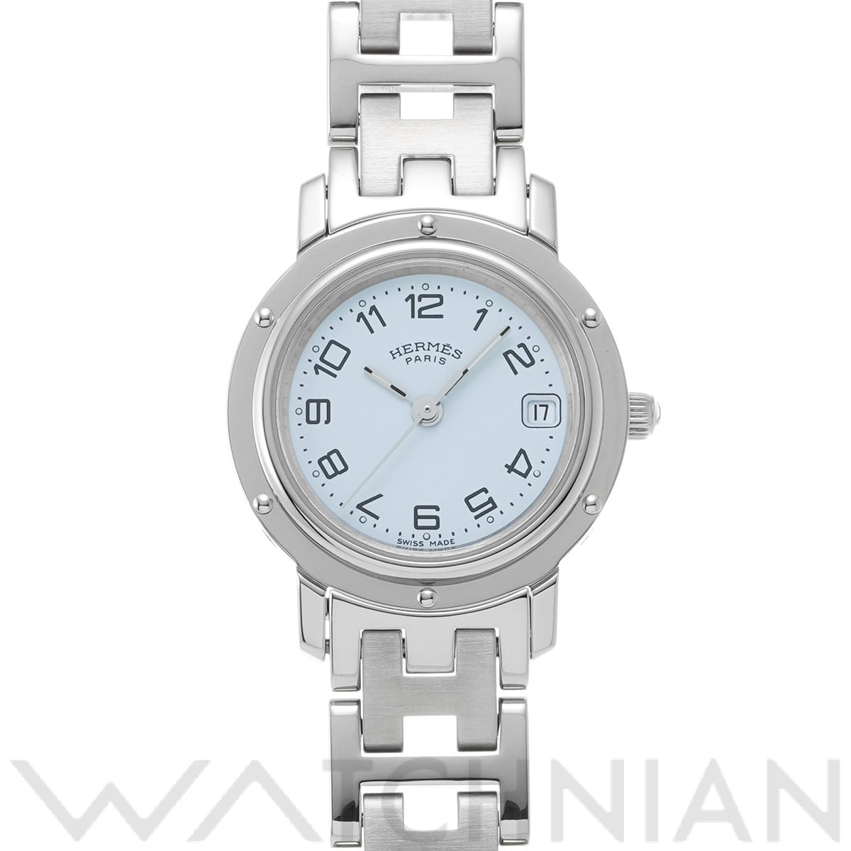 エルメス クリッパー CL4.210.130/3758 ホワイト レディース 時計 【中古】【wristwatch】