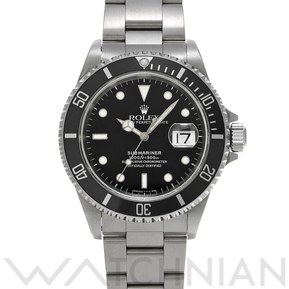サブマリーナ デイト 16610 U番(1997年頃製造) ブラック ロレックス ROLEX メンズ 【中古】
