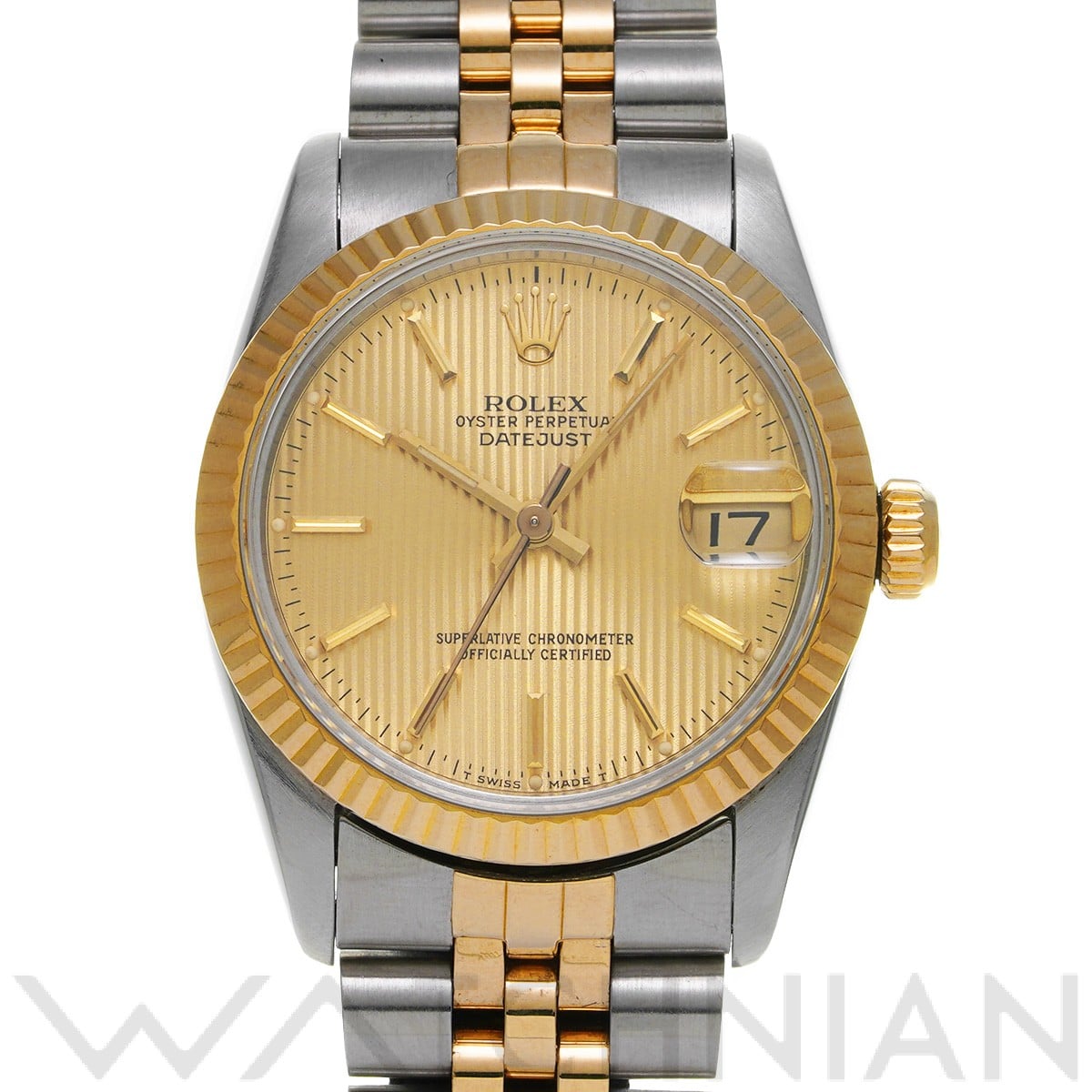 デイトジャスト 68273 L番(1990年頃製造) シャンパンタペストリー ロレックス ROLEX ユニセックス 【中古】