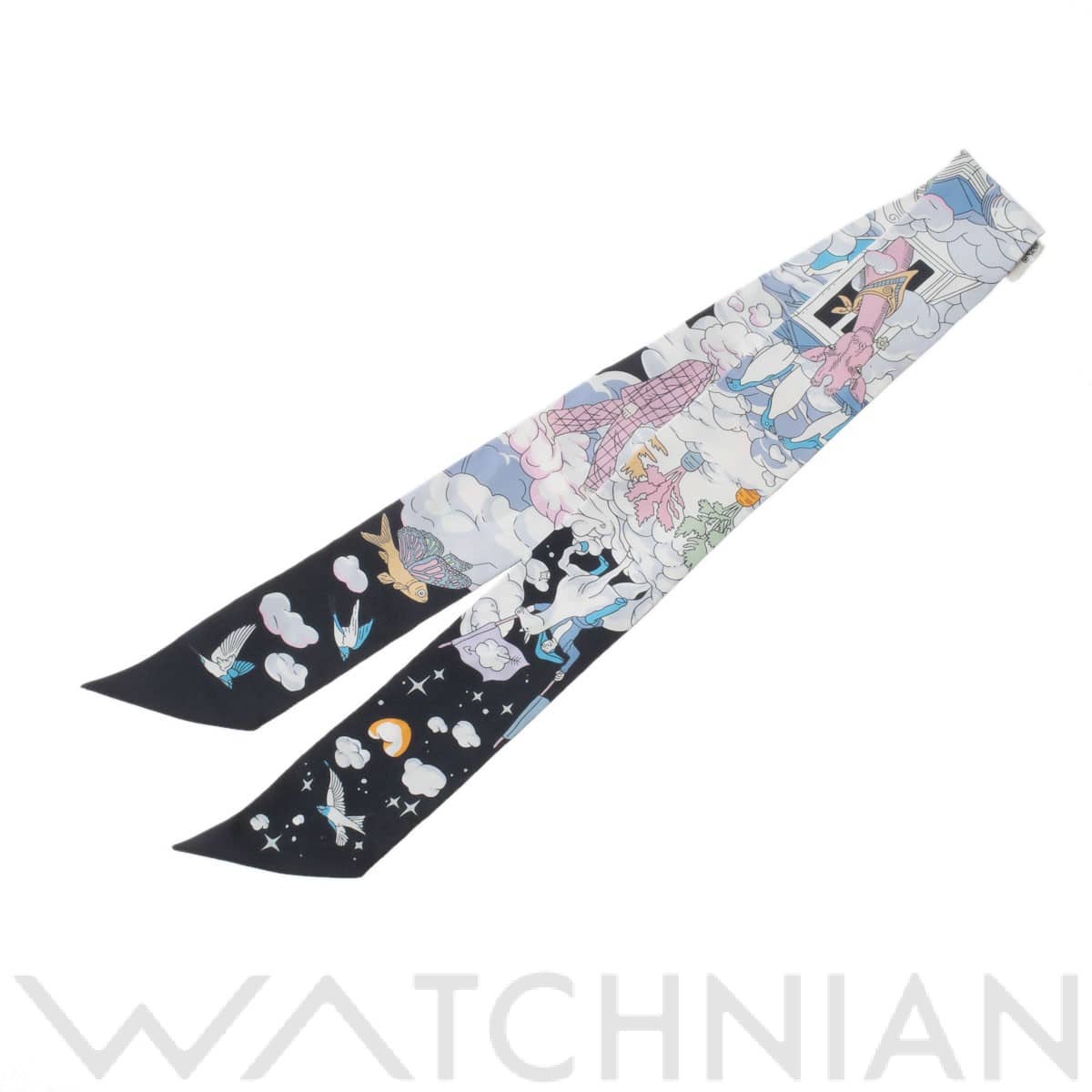 エルメス / HERMES ツイリー SUR MON NUAGE ブルーノワール/モーヴ 063900S シルク100％ レディース 【新品】【other】