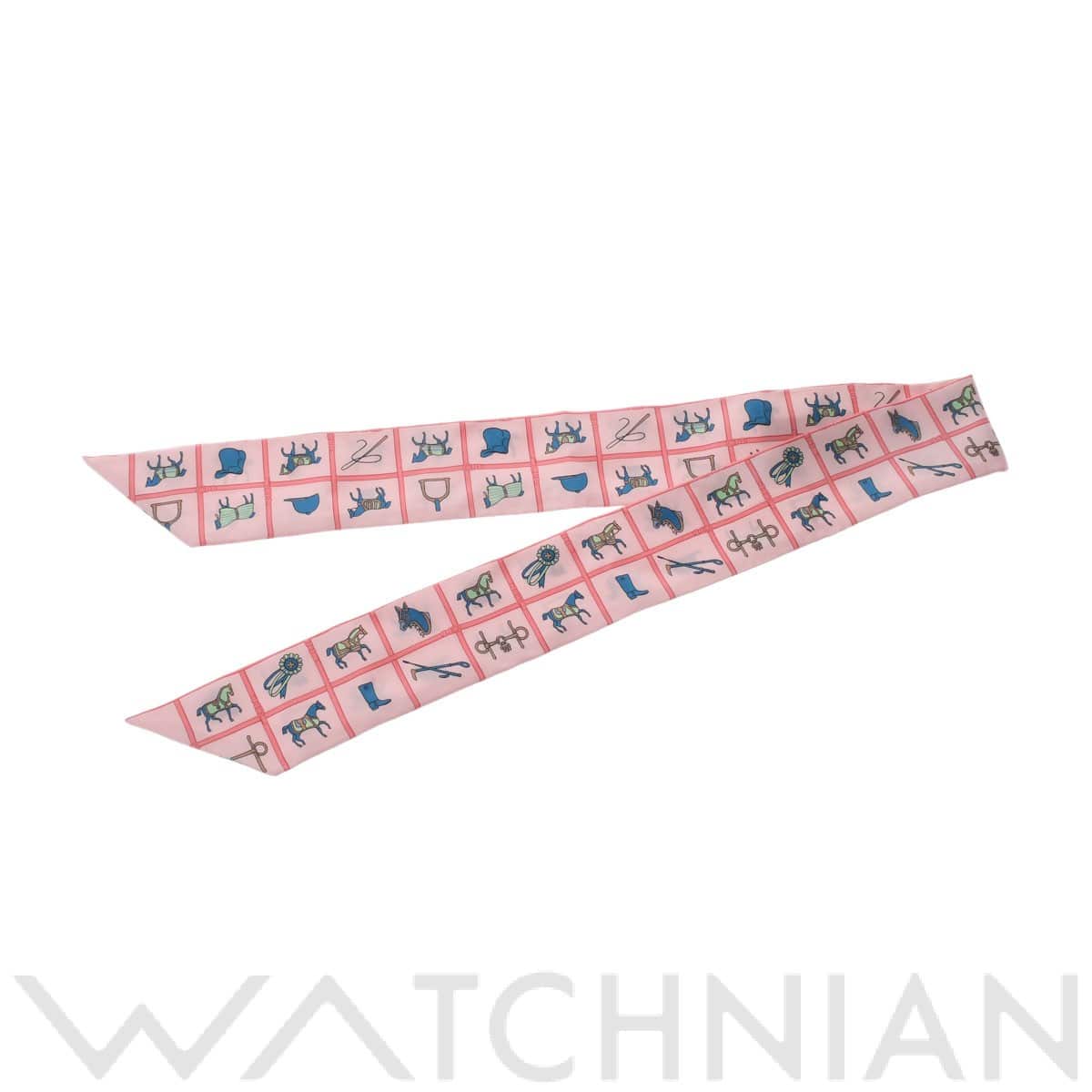 エルメス / HERMES ツイリー Couvertures et Tenues de Jour ピンク シルク100％ レディース 【新品】【other】