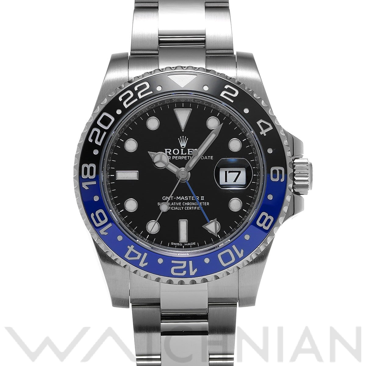 ロレックス GMTマスターII 116710BLNR ブラック メンズ 時計 【中古】【wristwatch】