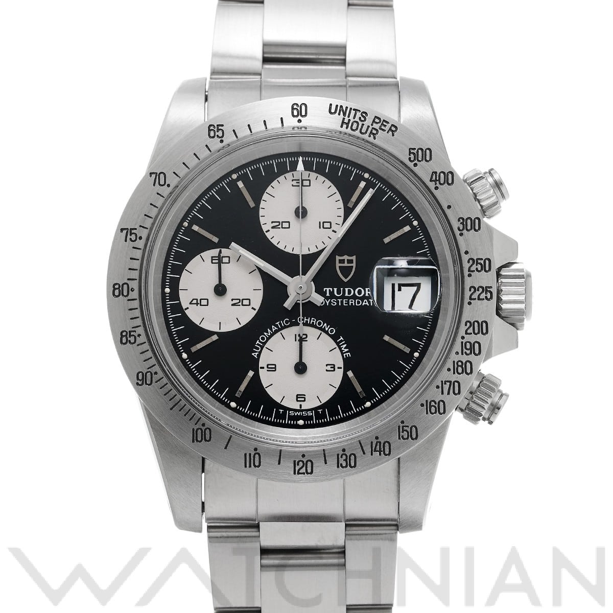 チューダー / チュードル / TUDOR クロノタイム 79180 ブラック/シルバー メンズ 時計 【中古】【wristwatch】