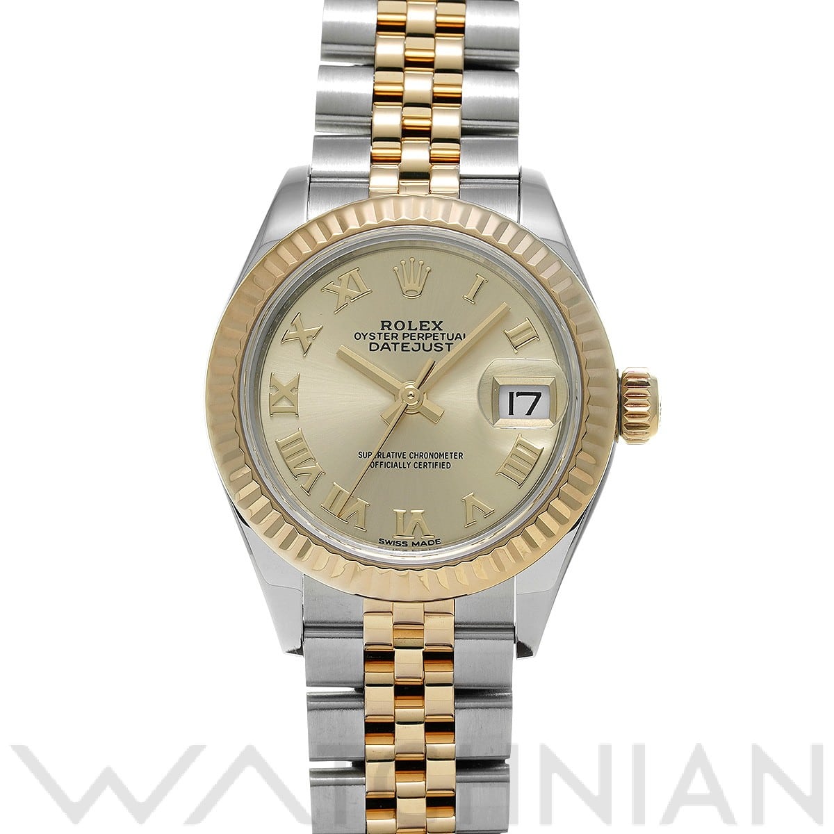 ロレックス レディ デイトジャスト 28 279173 シャンパン レディース 時計 【中古】【wristwatch】