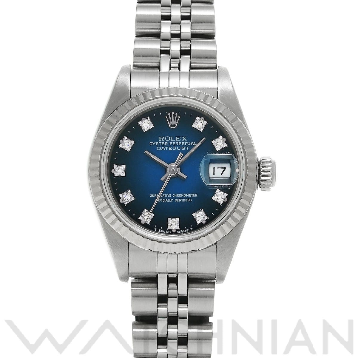 ロレックス / ROLEX デイトジャスト 69174G ブルー・グラデーション/ダイヤモンド レディース 時計 【中古】【wristwatch】