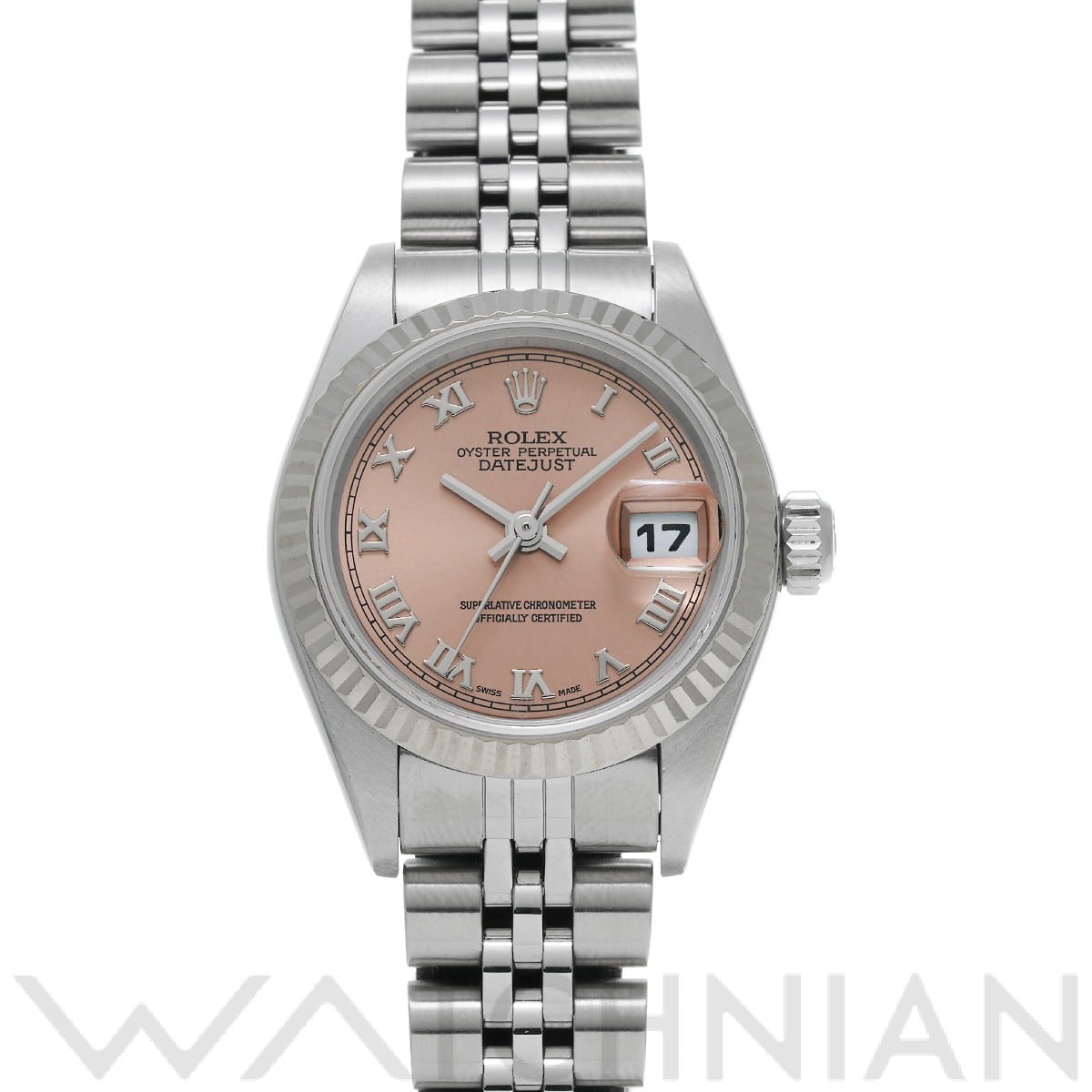 ロレックス デイトジャスト 79174 ピンク レディース 時計 【中古】【wristwatch】