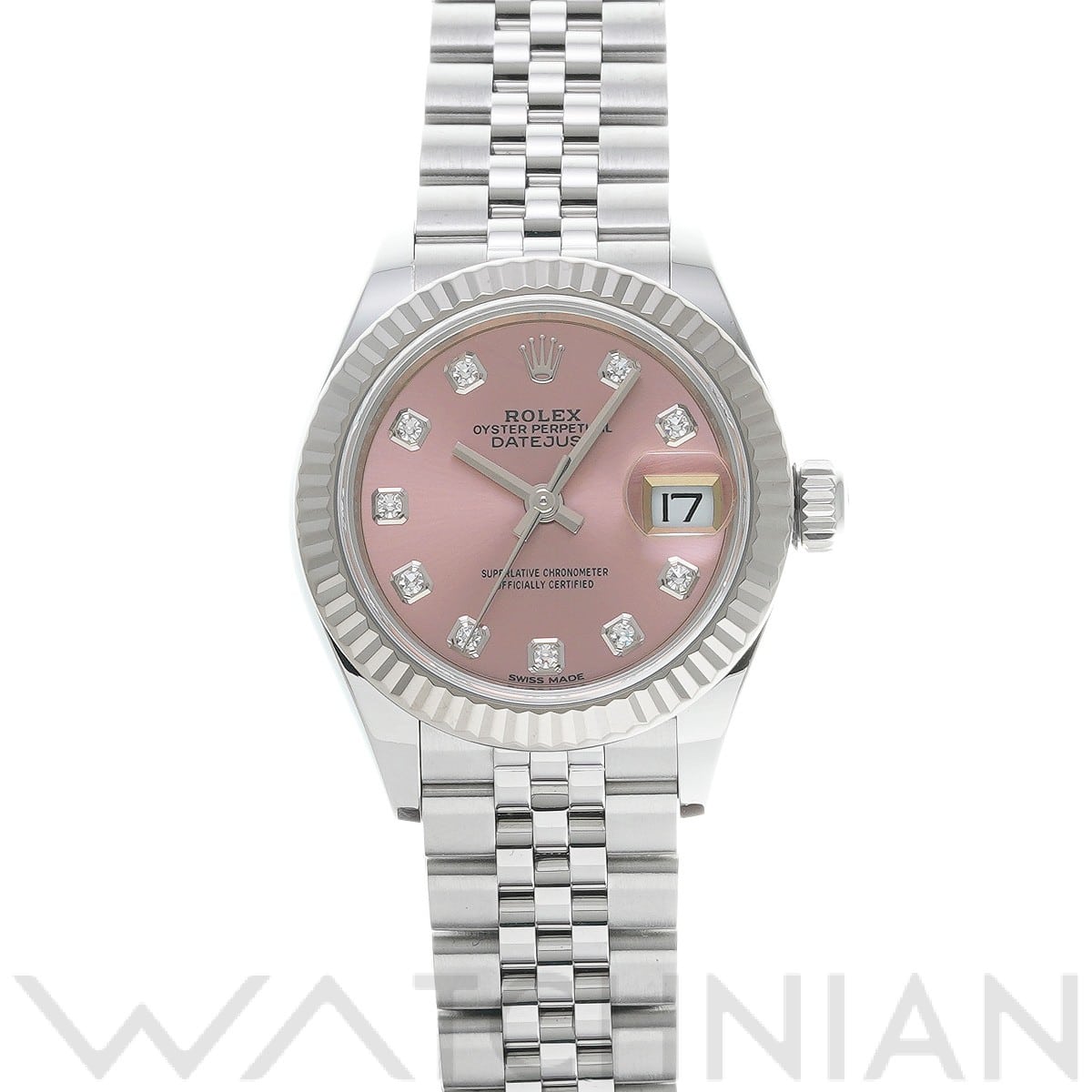 ロレックス レディ デイトジャスト 28 279174G ピンク/ダイヤモンド レディース 時計 【中古】【wristwatch】