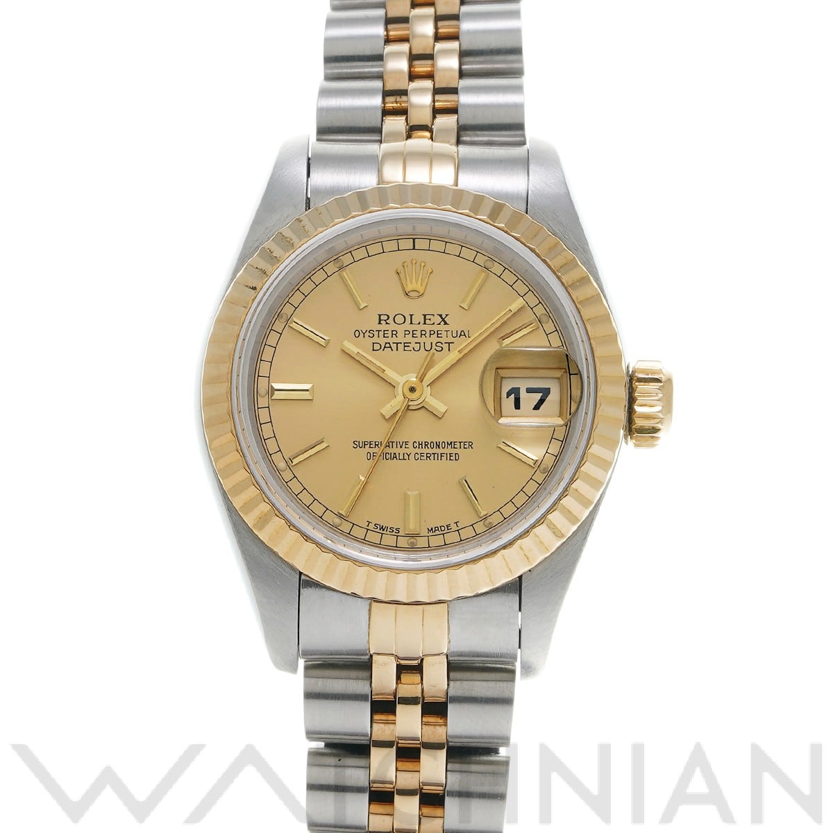 ロレックス デイトジャスト 69173 シャンパン レディース 時計 【中古】【wristwatch】