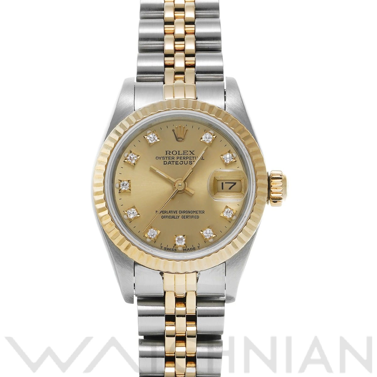 ロレックス / ROLEX デイトジャスト 69173G シャンパン/ダイヤモンド レディース 時計 【中古】【wristwatch】