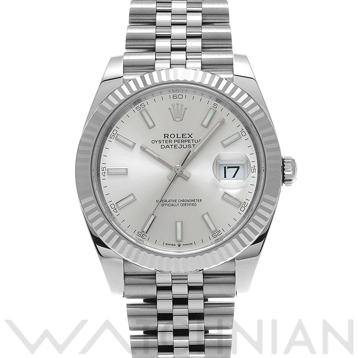 ロレックス デイトジャスト 41 126334 シルバー メンズ 時計 【中古】【wristwatch】