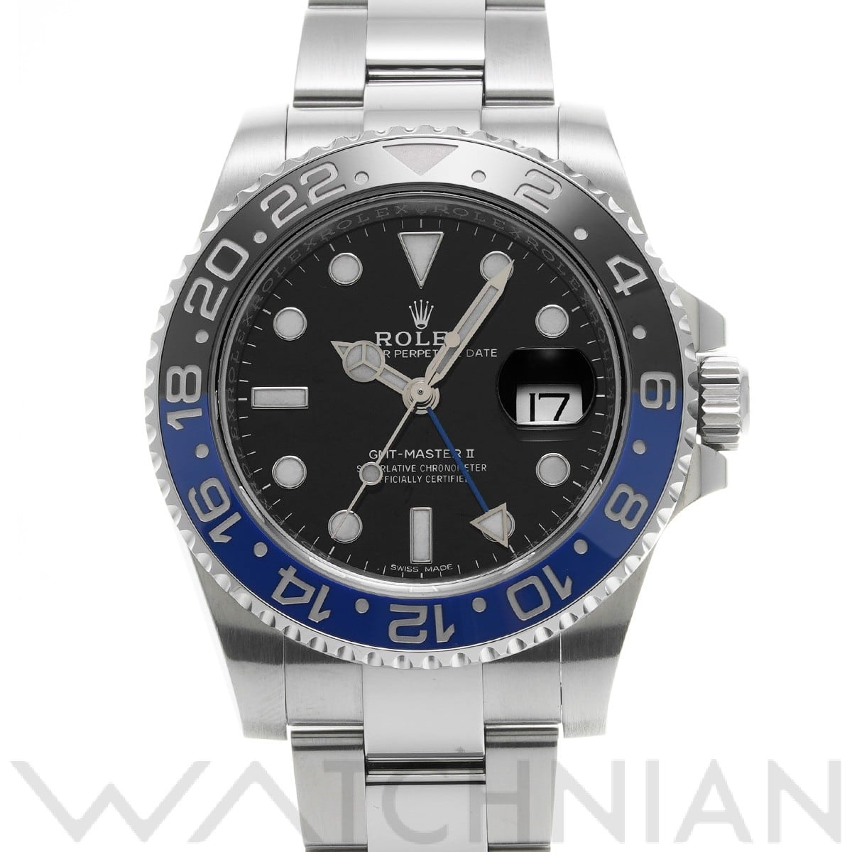 ロレックス GMTマスターII 116710BLNR ブラック メンズ 時計 【中古】【wristwatch】