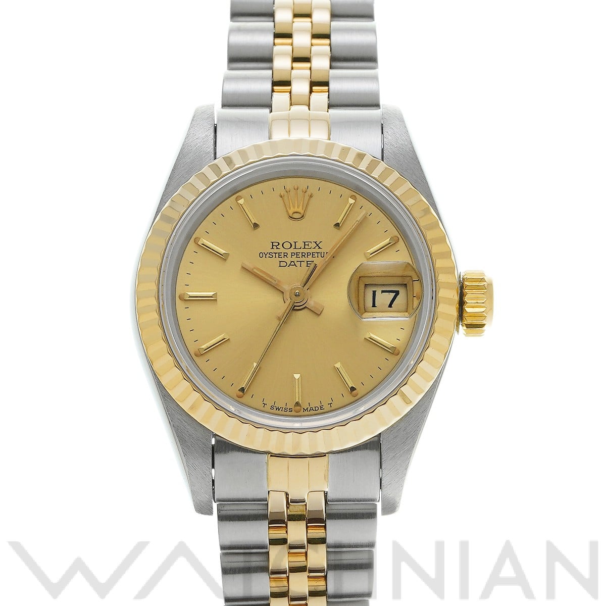 ロレックス デイトジャスト 69173 シャンパン レディース 時計 【中古】【wristwatch】