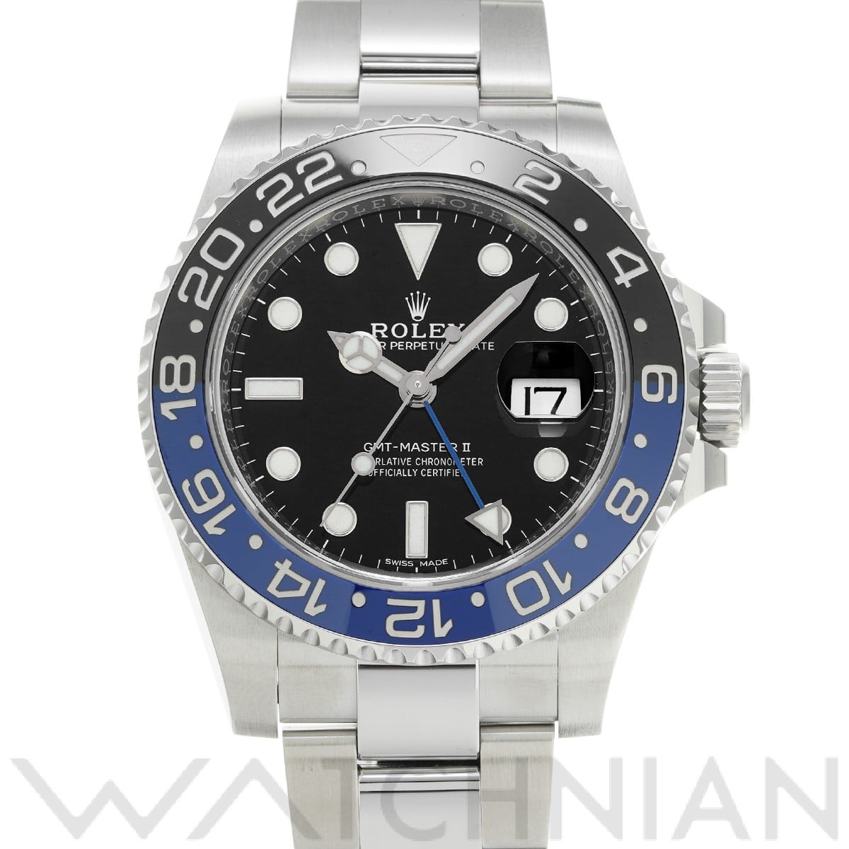 ロレックス GMTマスターII 116710BLNR ブラック メンズ 時計 【中古】【wristwatch】