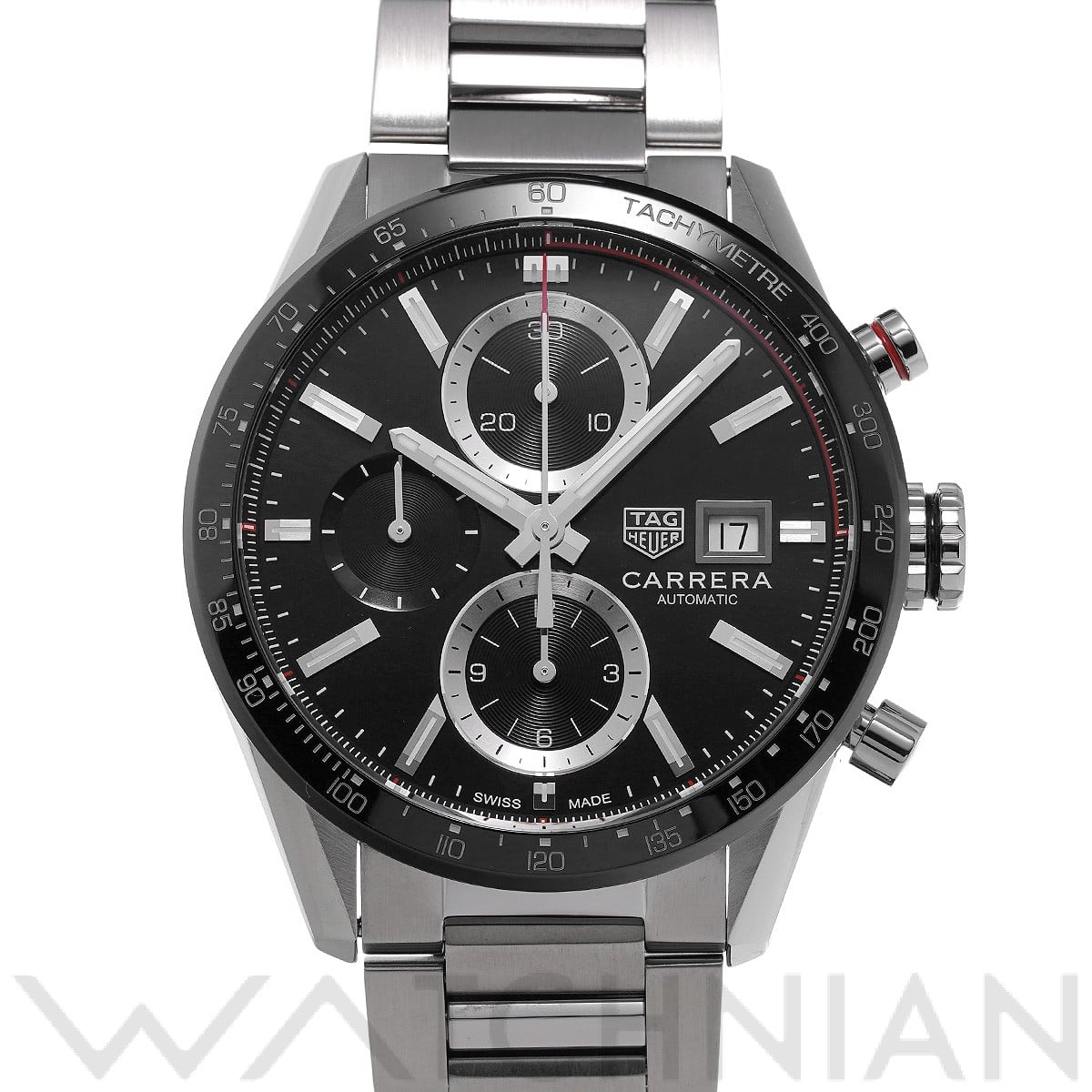 タグ ホイヤー / TAG HEUER カレラ キャリバー16 クロノグラフ CBM2110.BA0651 ブラック メンズ 時計 【中古】【wristwatch】