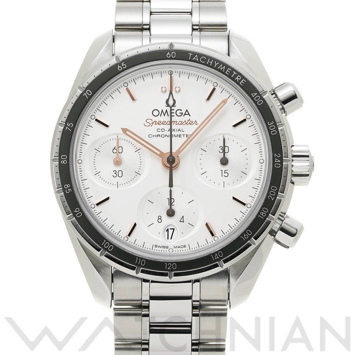 オメガ / OMEGA スピードマスター 38 コーアクシャル 324.30.38.50.02.001 オパーリンシルバー ユニセックス 時計 【中古】【wristwatch】