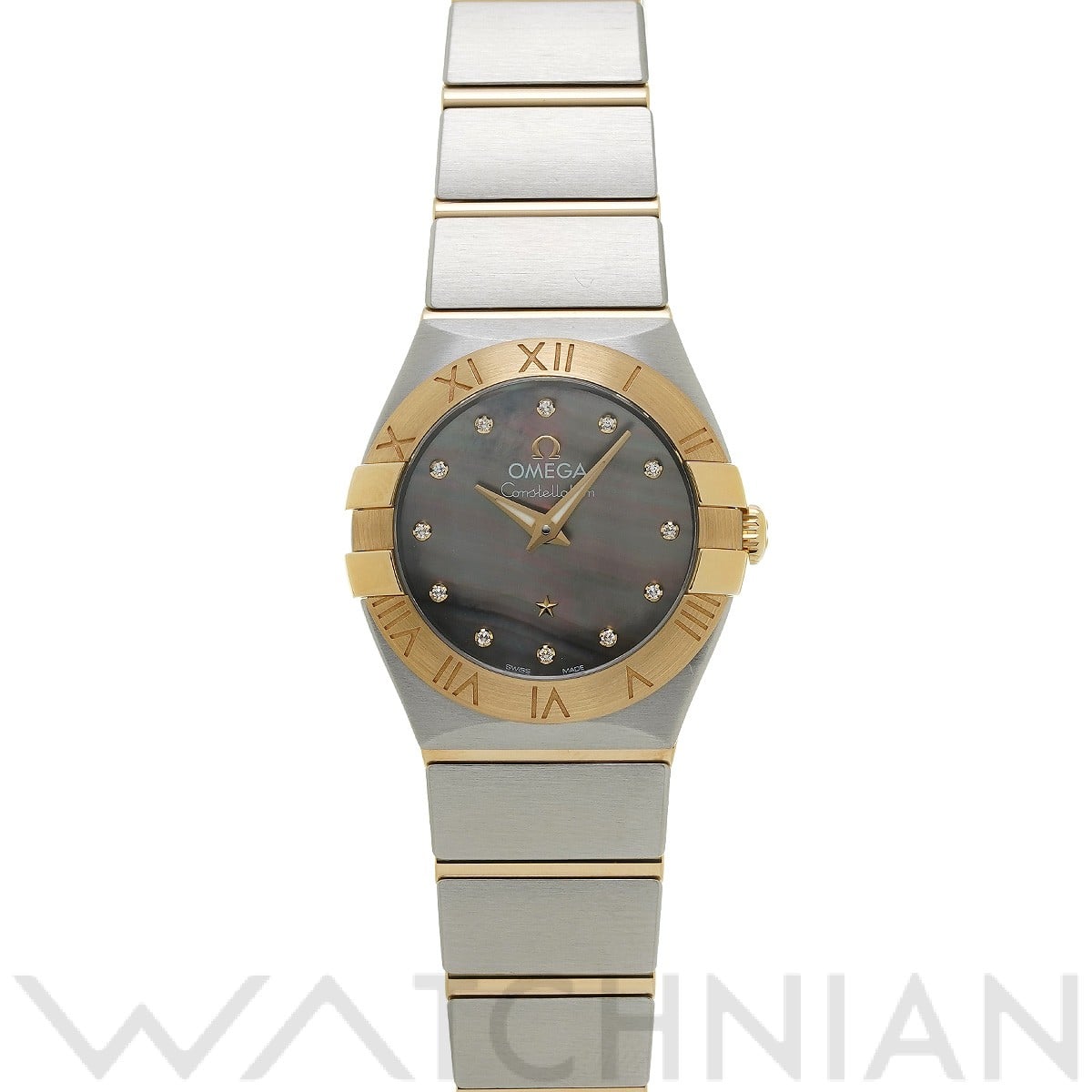 オメガ / OMEGA コンステレーション クォーツ タヒチ 123.20.24.60.57.006 ブラックシェル/ダイヤモンド レディース 時計 【中古】【wristwatch】