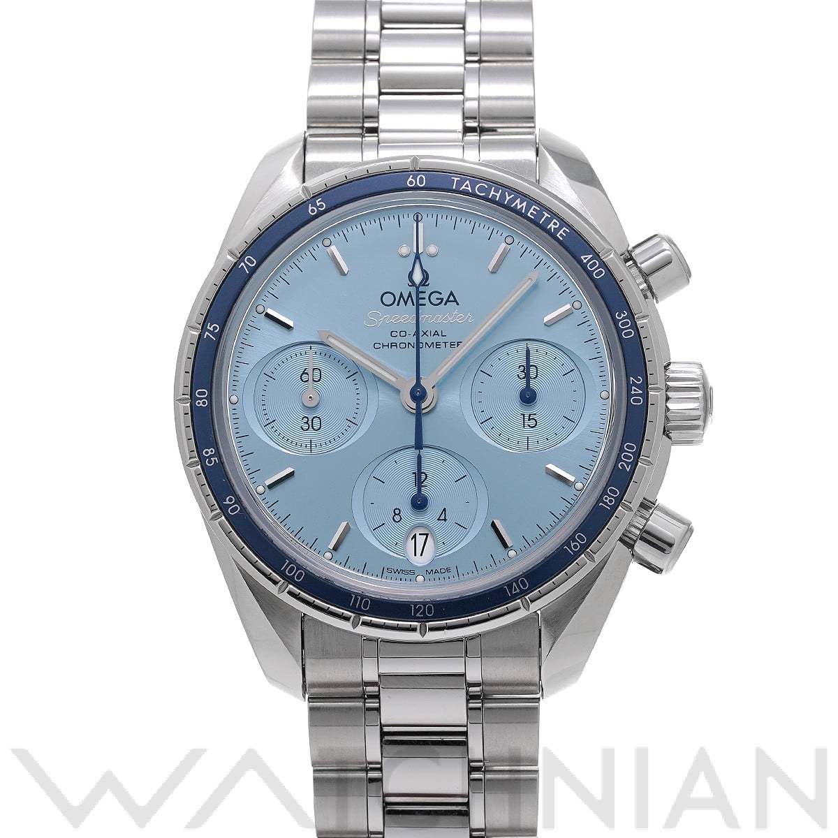 オメガ / OMEGA スピードマスター 38 コーアクシャル 324.30.38.50.03.001 ブルー ユニセックス 時計 【中古】【wristwatch】