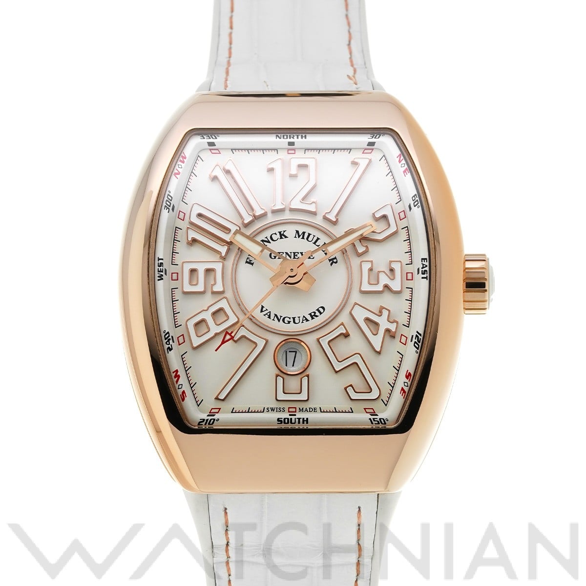 ヴァンガード V45SCDT 5NBC ホワイト フランクミュラー FRANCK MULLER メンズ 【中古】