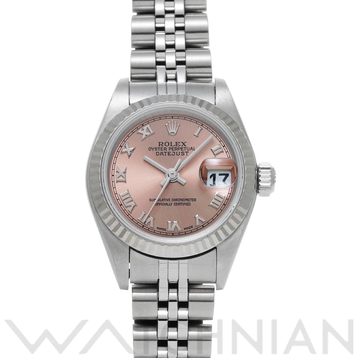 ロレックス デイトジャスト 79174 ピンク レディース 時計 【中古】【wristwatch】