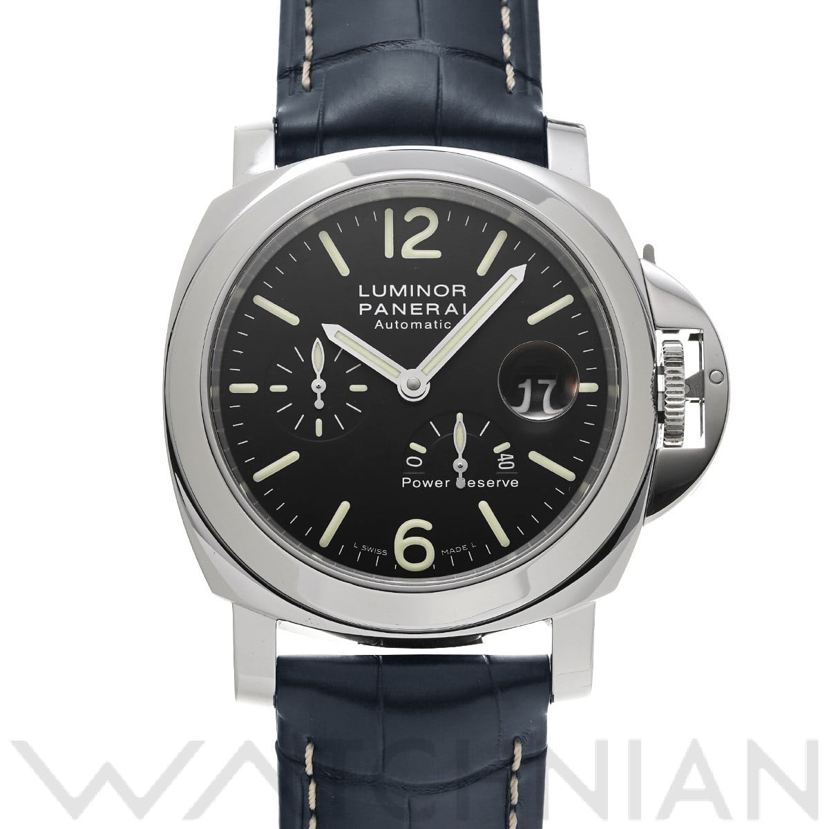 ルミノール パワーリザーブ PAM00090 Q番(2014年製造) ブラック パネライ PANERAI メンズ 【中古】