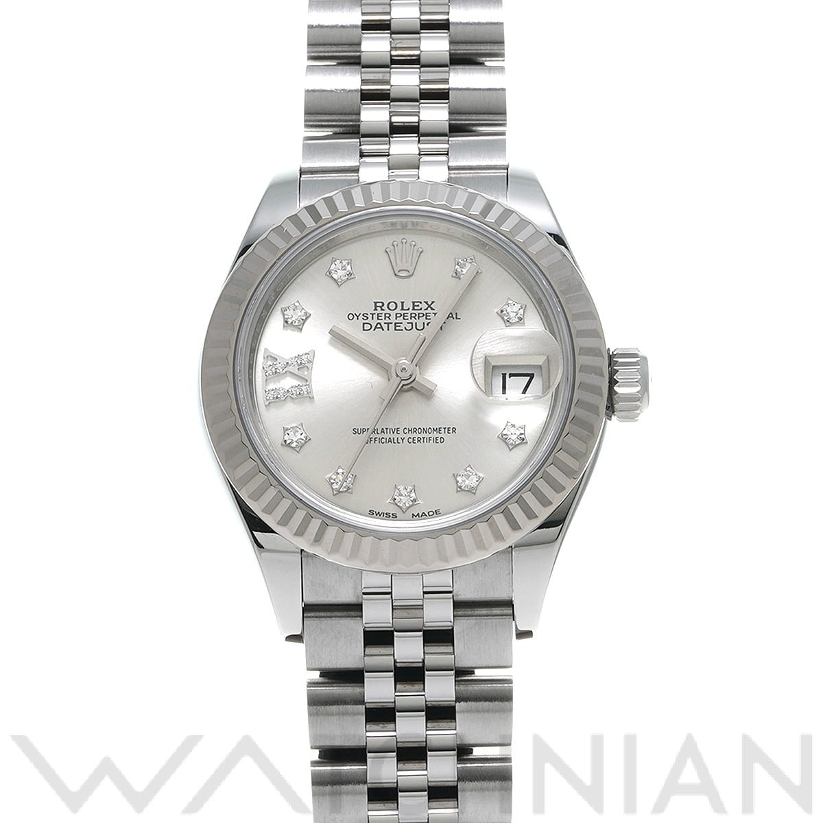 ロレックス レディ デイトジャスト 28 279174G シルバー/ダイヤモンド レディース 時計 【中古】【wristwatch】