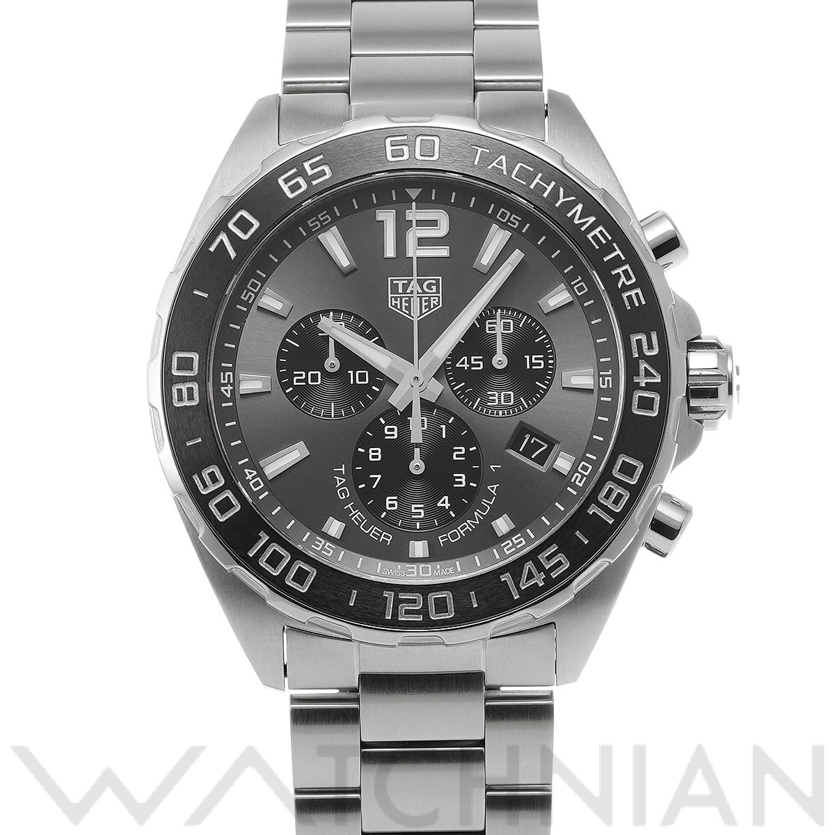 タグ ホイヤー / TAG HEUER フォーミュラ1 クォーツ クロノグラフ CAZ1011.BA0842 グレー/ブラック メンズ 時計 【中古】【wristwatch】