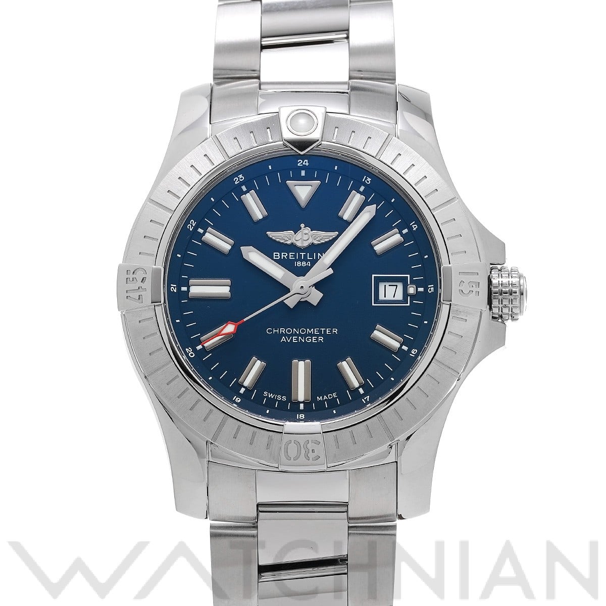 ブライトリング / BREITLING アベンジャー オートマチック 43 A17318101C1A1 ブルー メンズ 時計 【中古】【wristwatch】