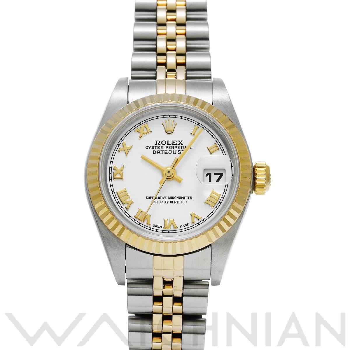 ロレックス デイトジャスト 79173 ホワイト レディース 時計 【中古】【wristwatch】