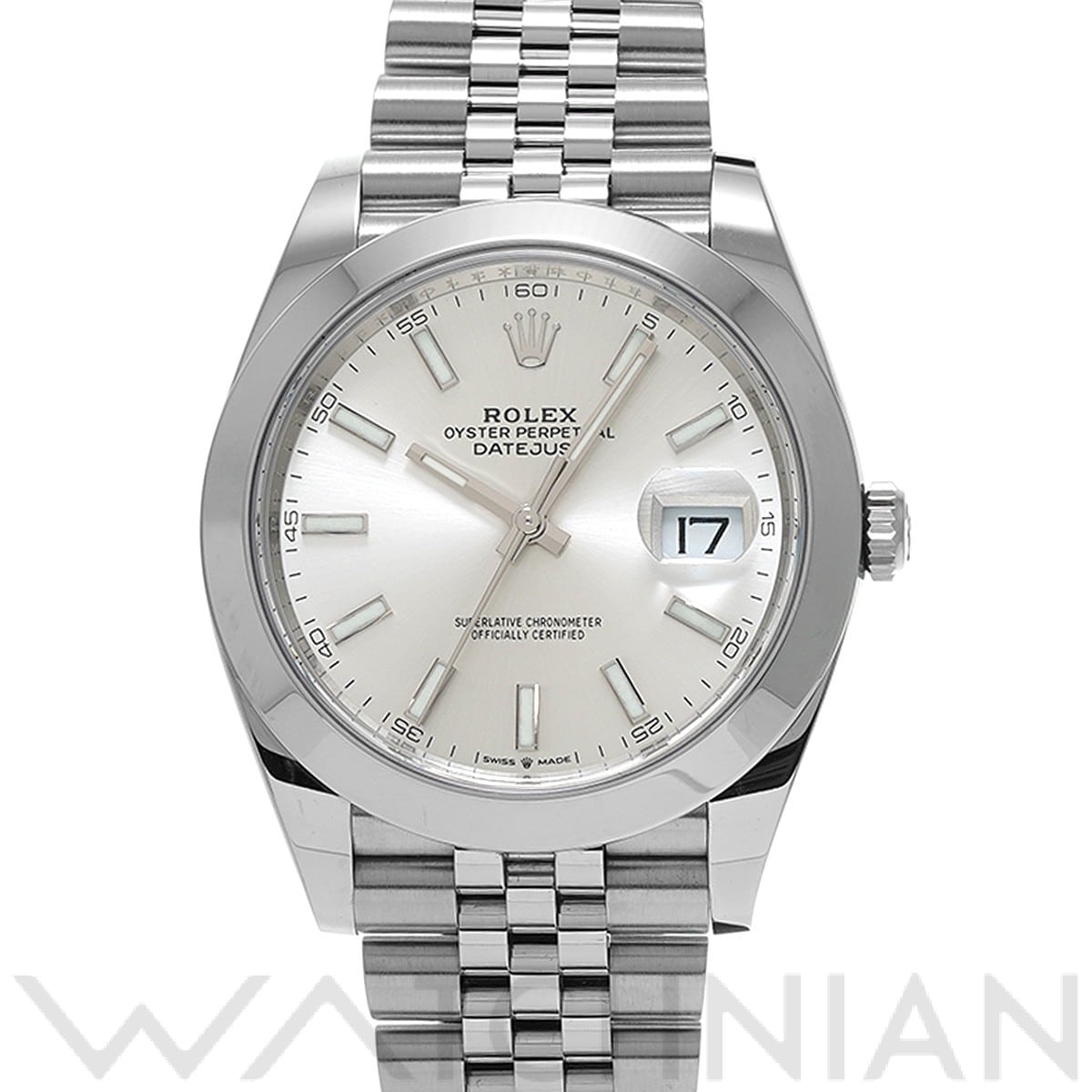 デイトジャスト 41 126300 ランダムシリアル シルバー ロレックス ROLEX メンズ 【中古】