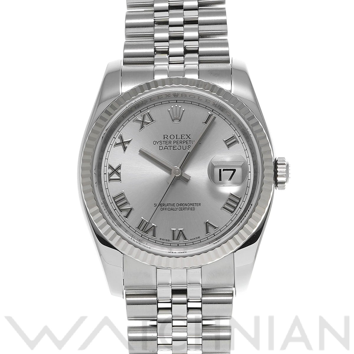 ロレックス デイトジャスト 36 116234 グレー メンズ 時計 【中古】【wristwatch】