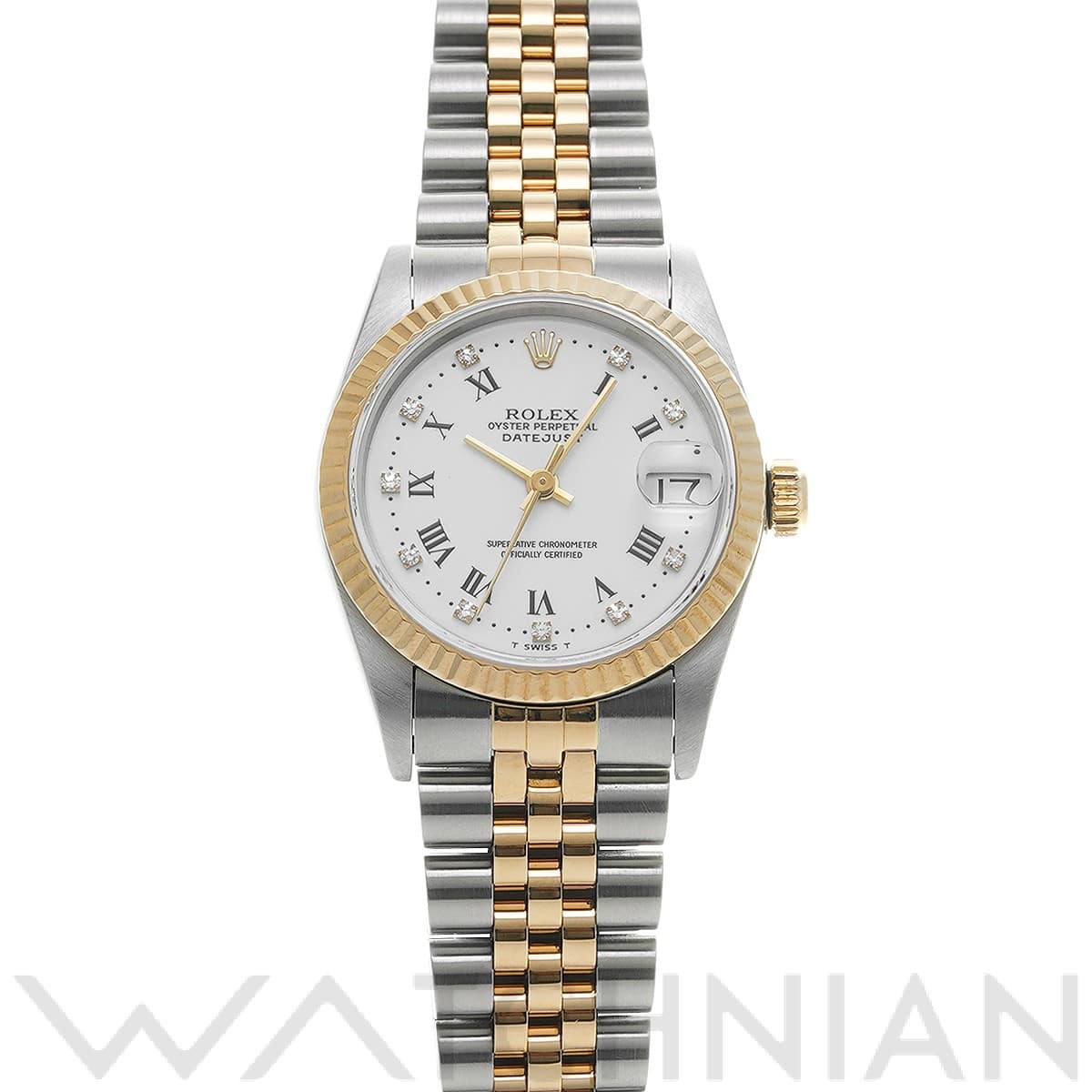 ロレックス / ROLEX デイトジャスト 68273G ホワイト/ダイヤモンド ユニセックス 時計 【中古】【wristwatch】