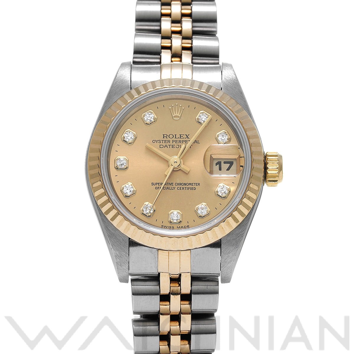 ロレックス / ROLEX デイトジャスト 69173G シャンパン/ダイヤモンド レディース 時計 【中古】【wristwatch】